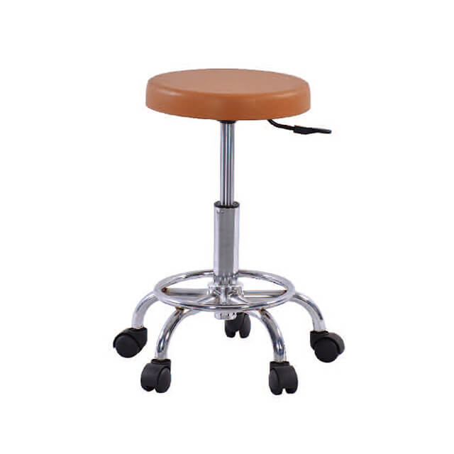 Hospital and Lab Mobile Surgical Stool with Height Adjust by Gas Spring