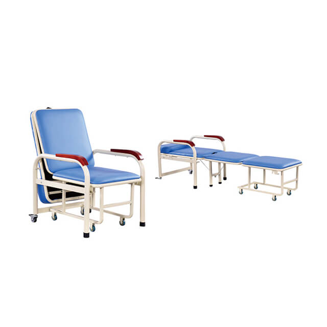 Portable Hospital Nursing Chair Foldable Multi-function Bed Accompany Folding Hospital Escort Chair For Patients Room