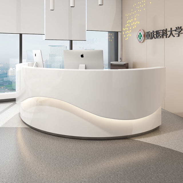 Round Dental Reception Desk