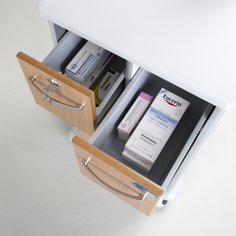 Hospital Patient Beside Locker Cabinet